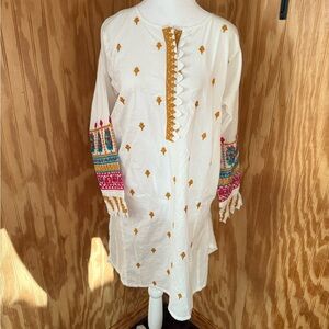 NWOT Khaadi Embroidered White Kurta